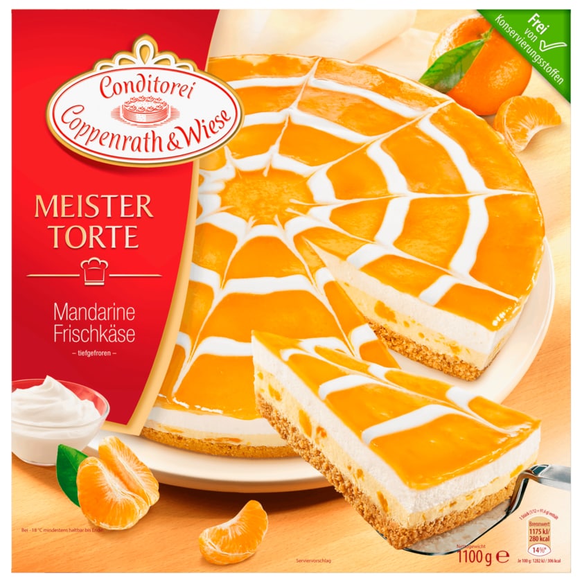 Coppenrath & Wiese Meistertorte Mandarine-Frischkäse 1,1kg